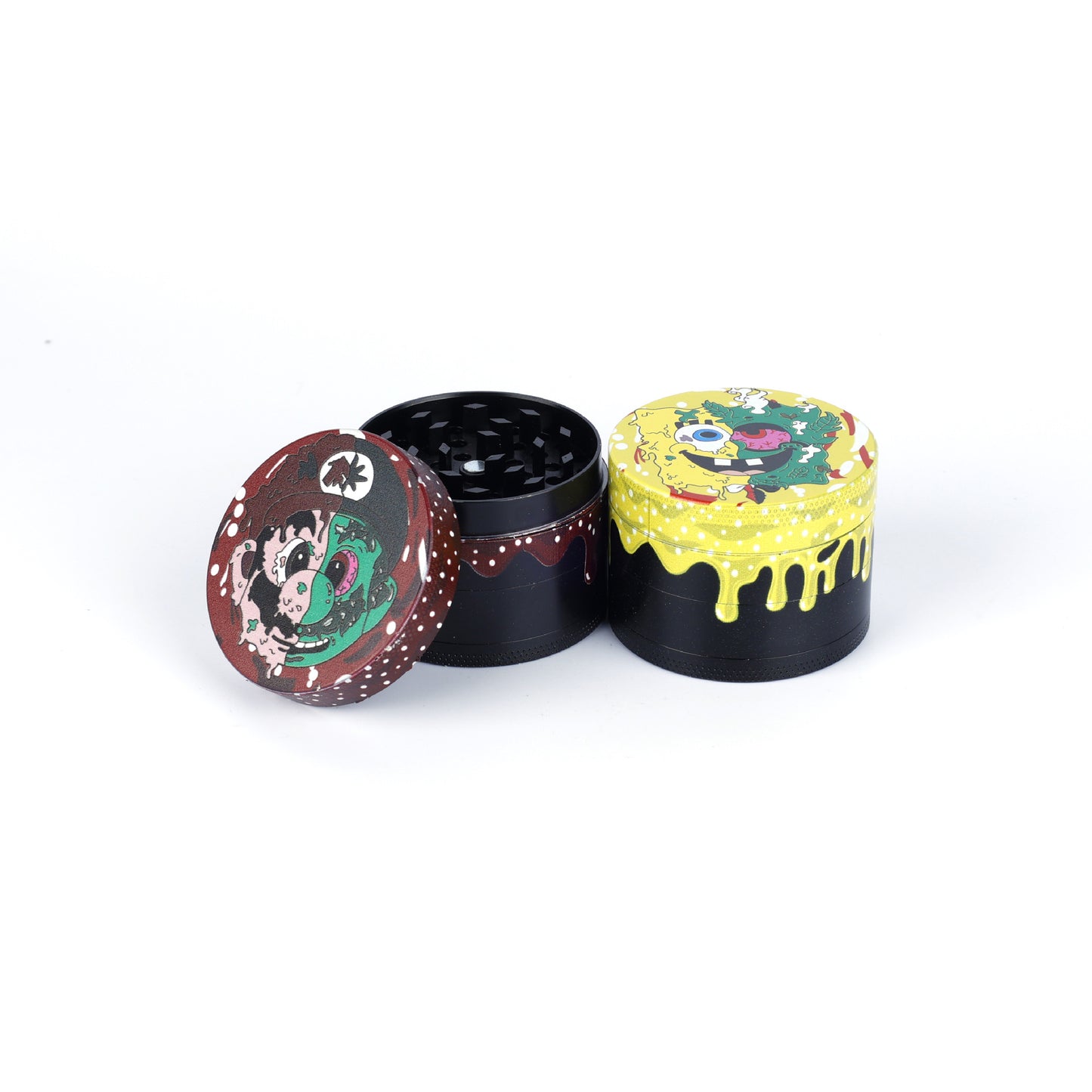 THC DEVICES Metal Color Printed Herb Grinder
