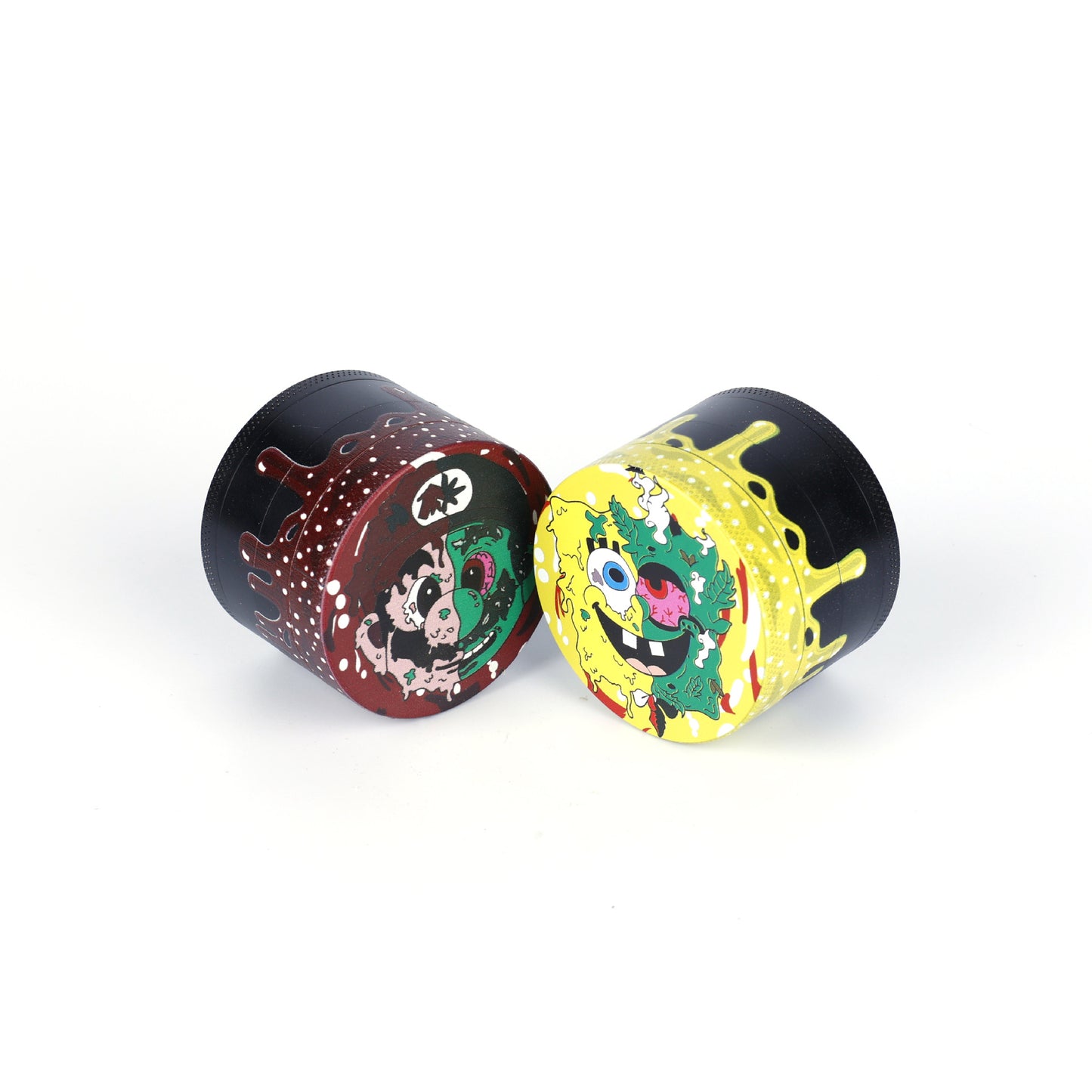THC DEVICES Metal Color Printed Herb Grinder